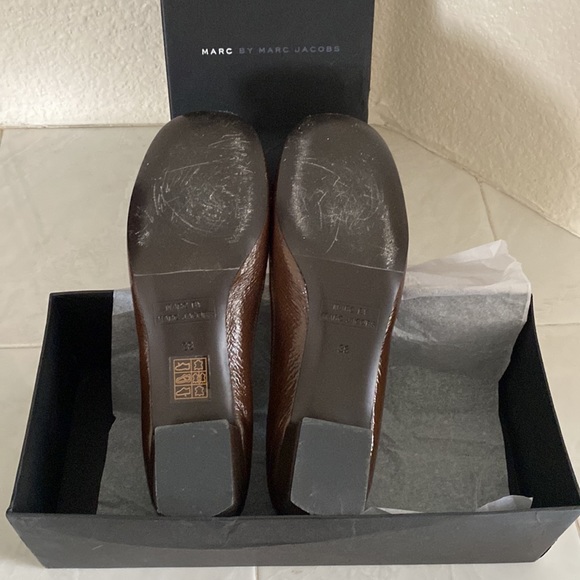 Genuine Marc Jacobs Vernice Army leather flats - Picture 6 of 9